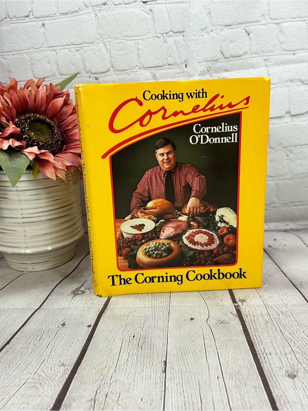 vtg 1982 Cooking with Cornelius The Corning Cookbook 1st ed. retro corning glass